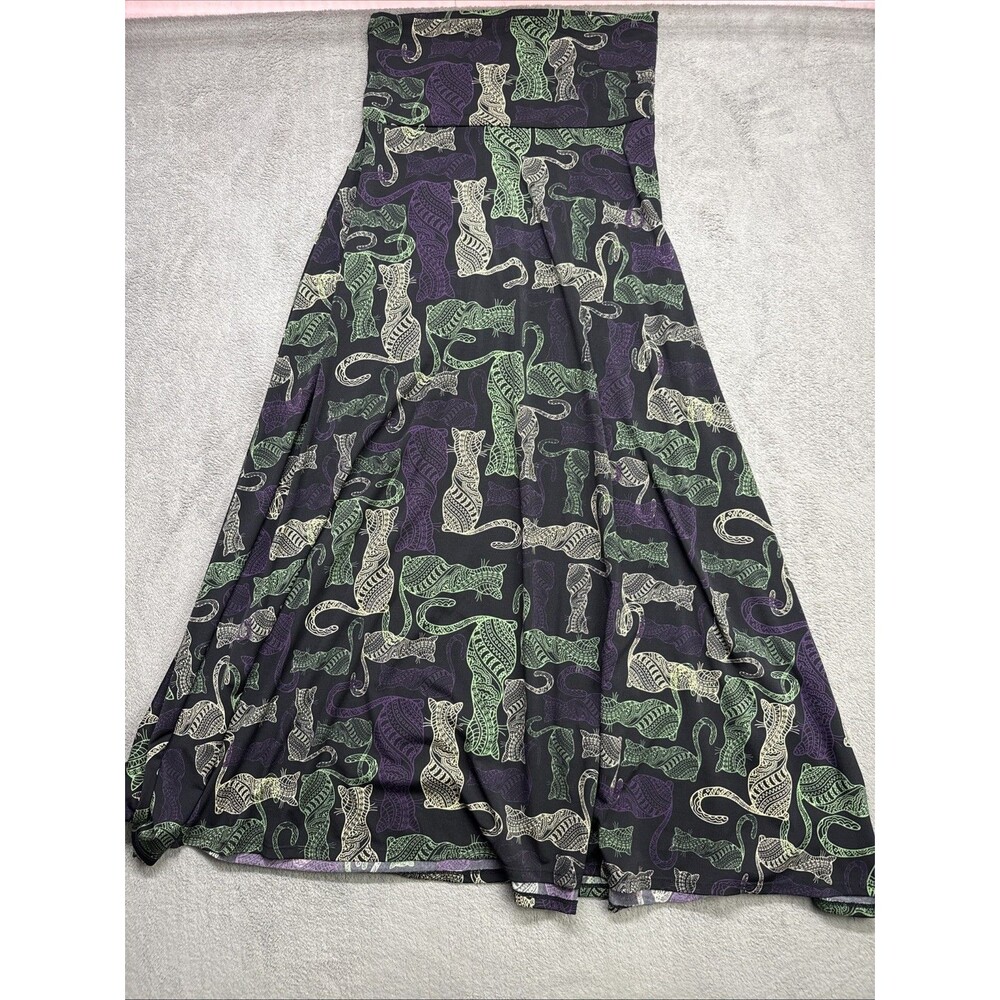 Cat Lady Super Soft Novelty Maxi Skirt Strapless Dress Convertible Versatile S
